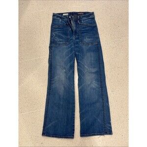 Pilcro Blue Front-Pocket Cropped Jeans